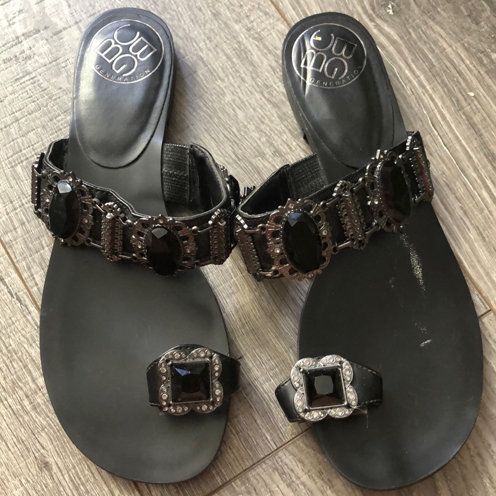 Black BCBG sandal